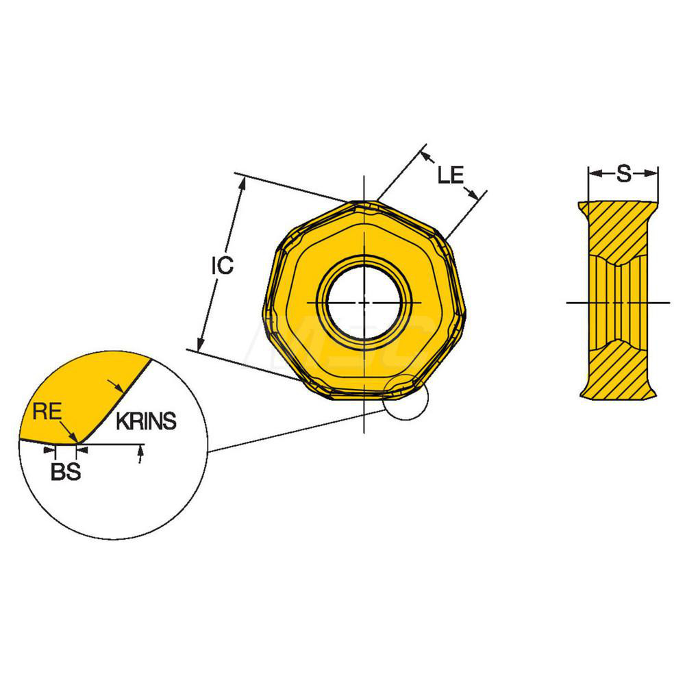Sandvik Coromant Milling Insert: ANSI 745R-2109E-M31 4230, ISO 745R-2109E-M31 4230, 4230, Solid Carbide - 7046681