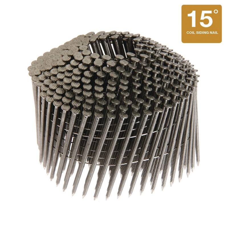 Grip-Rite 1-3/4 in. x 0.090 in. 15° Wire Collated 304 Stainless Steel Ring Shank Fencing Nail 1200 per Box - MAXC62875