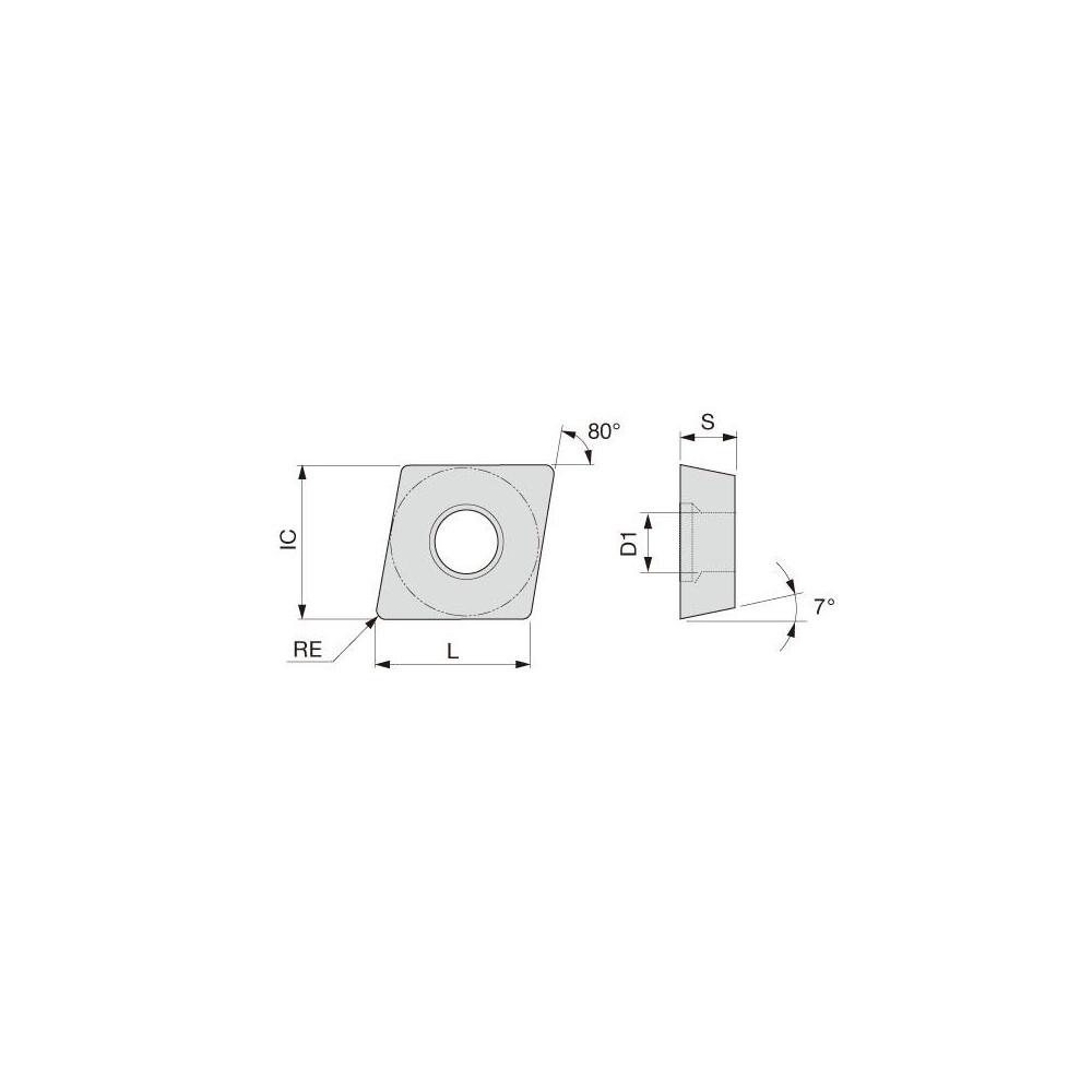 Tungaloy Turning Insert: CPMT32.51PS AH725, Carbide - 6863526