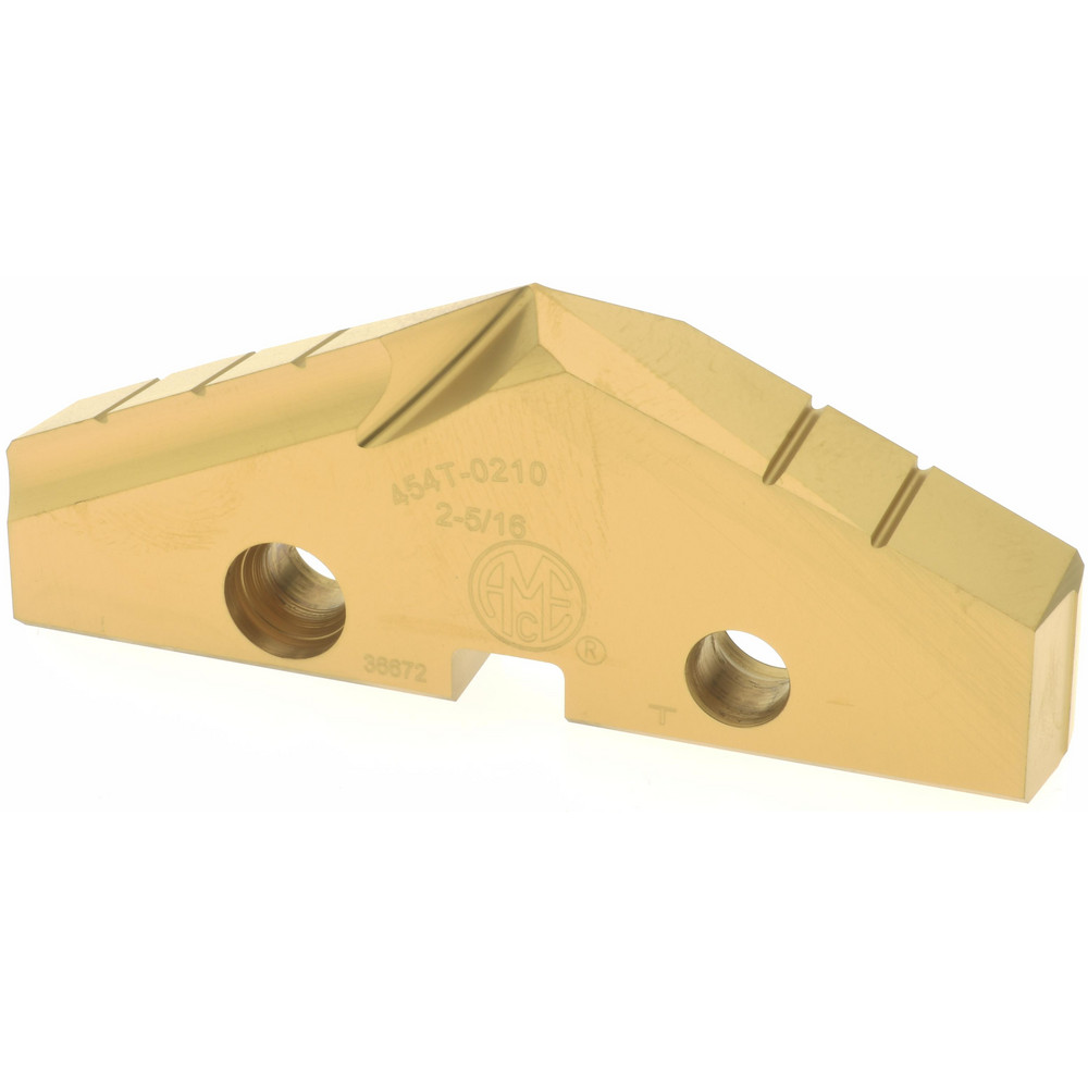 Allied Machine and Engineering Spade Drill Insert: 2-5/16" Dia, Seat Size 4, Cobalt, 132 deg Point - 454T-0210