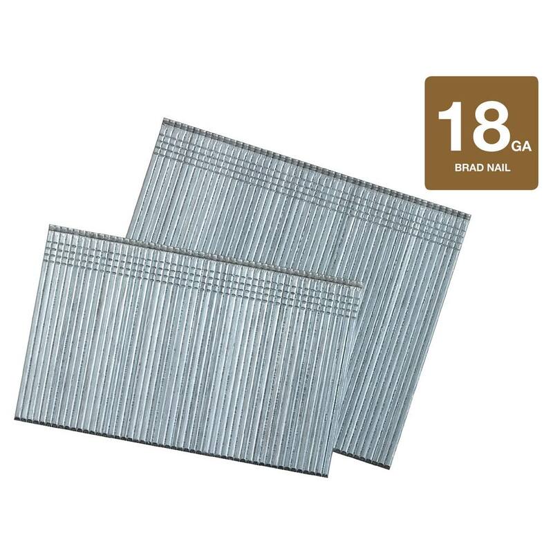 Paslode 1 in. x 18-Gauge Galvanized Straight Finish Nail (2,000-Pack) - 650212