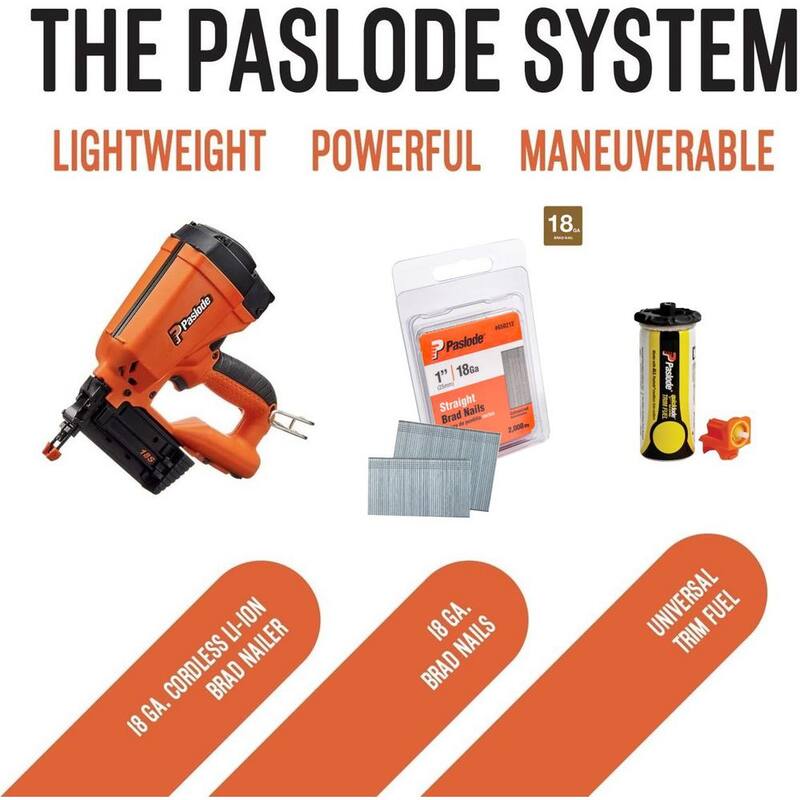 Paslode 1 in. x 18-Gauge Galvanized Straight Finish Nail (2,000-Pack) - 650212