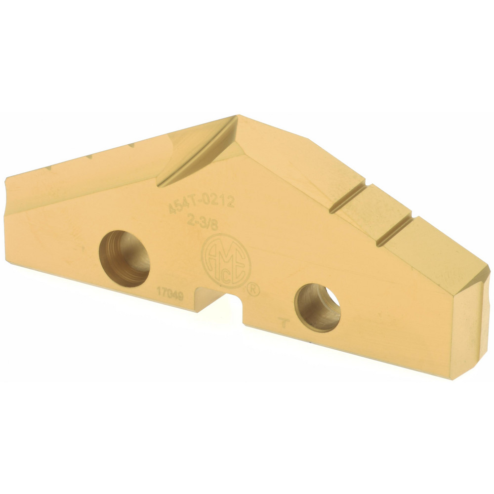 Allied Machine and Engineering Spade Drill Insert: 2-3/8" Dia, Seat Size 4, Cobalt, 132 deg Point - 454T-0212