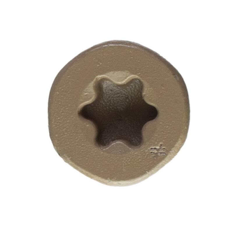 Simpson Strong-Tie #10 x 2-1/2 in. T-25 6-Lobe, Deck-Drive DSV Collated Wood Screw, Tan (1000-Pack) - DSVT212S