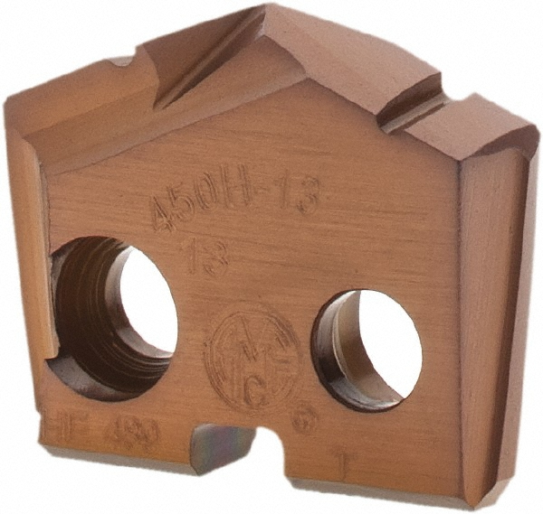 Allied Machine and Engineering Spade Drill Insert: 13.00 mm Dia, Seat Size 0, Cobalt, 132 deg Point - 450H-13