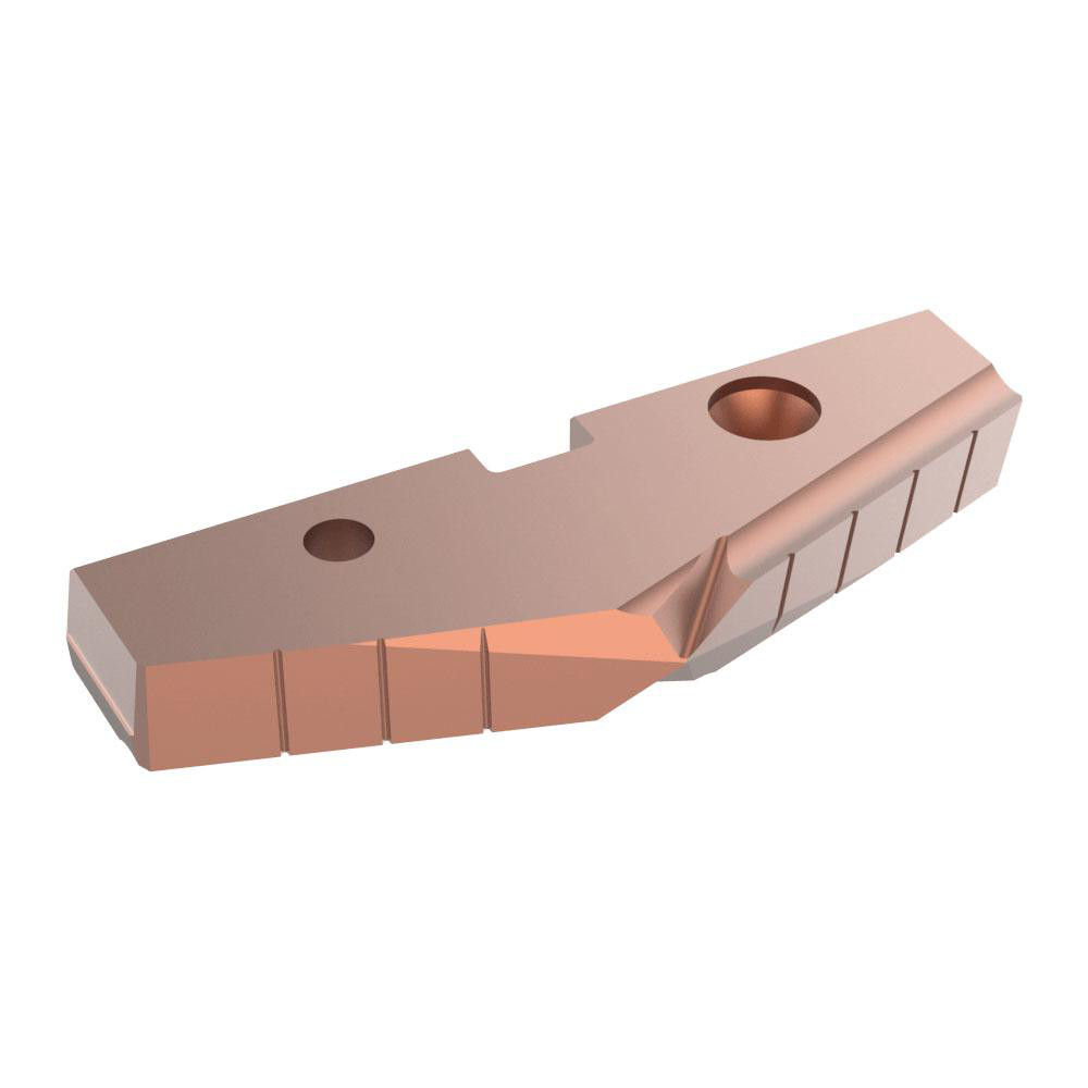 Allied Machine and Engineering Spade Drill Insert: 3-3/4" Dia, Seat Size 7, Cobalt, 144 deg Point - 457H-0324
