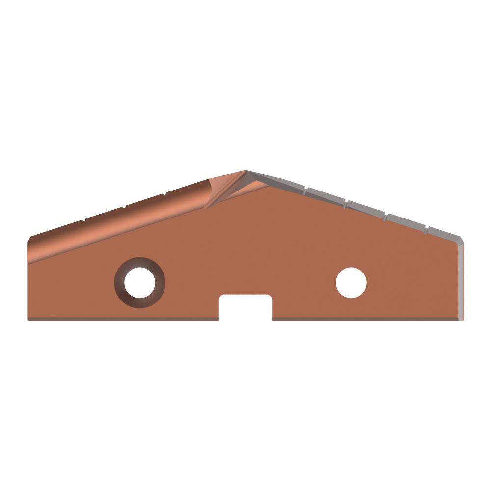 Allied Machine and Engineering Spade Drill Insert: 3-3/4" Dia, Seat Size 7, Cobalt, 144 deg Point - 457H-0324