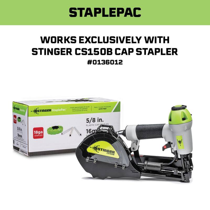 Stinger 5/8 in. Collated StaplePac (2000 per Box) - 0136024