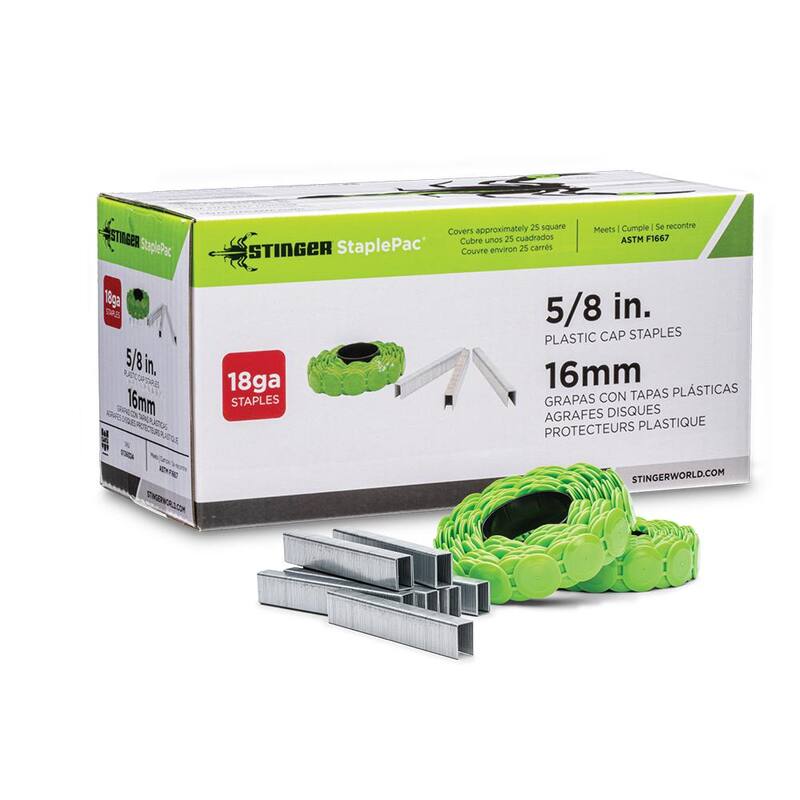 Stinger 5/8 in. Collated StaplePac (2000 per Box) - 0136024