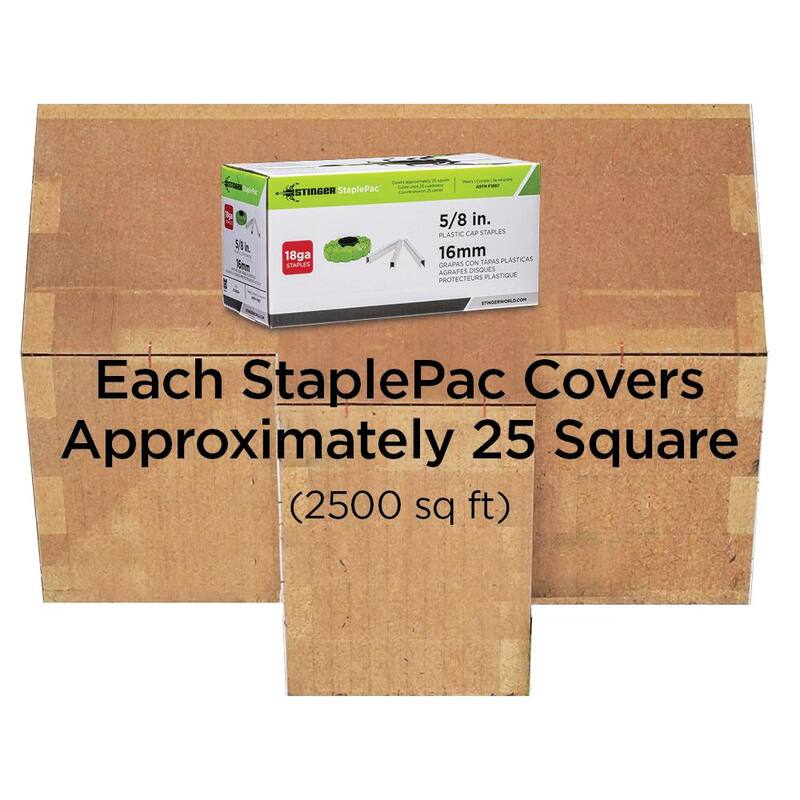 Stinger 5/8 in. Collated StaplePac (2000 per Box) - 0136024