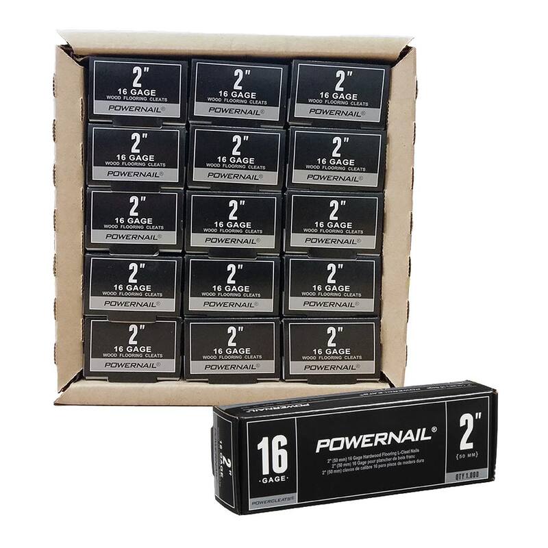 POWERNAIL Powercleats 2 in. 16-Gauge Hardwood Flooring Nails 15 Boxes of 1,000 - L 200-16