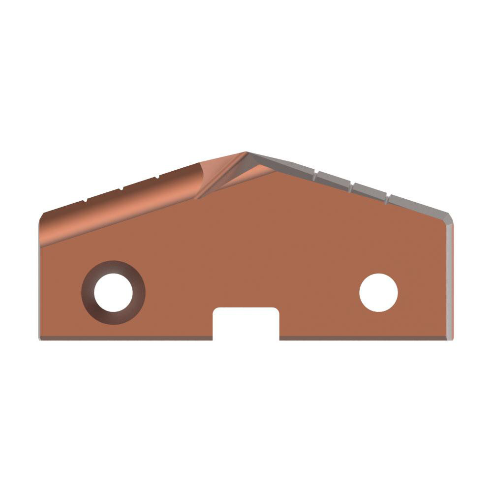 Allied Machine and Engineering Spade Drill Insert: 2-3/4" Dia, Seat Size 5, Cobalt, 144 deg Point - 455H-0224