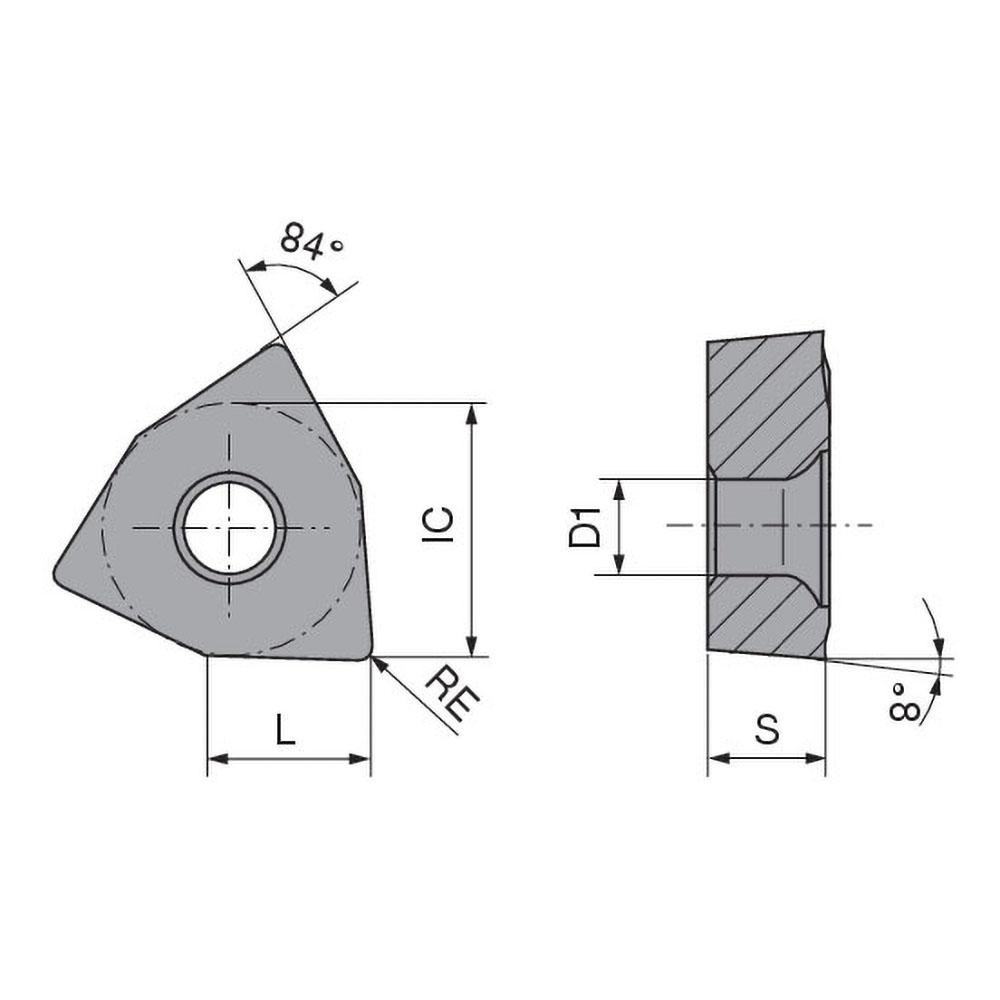 Komet Indexable Drill Insert: WOEX05T304-13 BK8425, Carbide - 1082130513