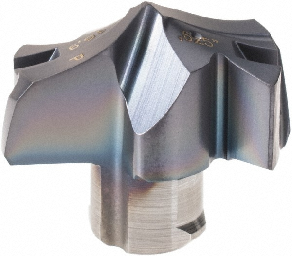 Iscar Replaceable Drill Tips: HCP 0421-IQ IC908, 0.4216" Dia, 10.71 mm Dia, 134 deg Point,  IC908 - 5567943