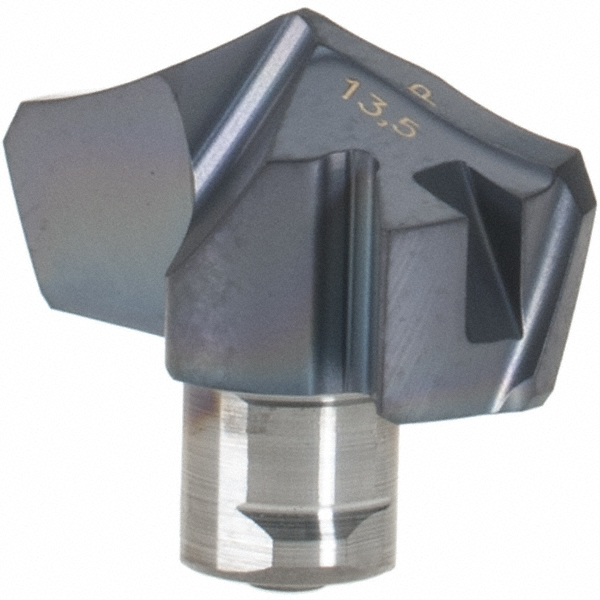 Iscar Replaceable Drill Tips: HCP 0421-IQ IC908, 0.4216" Dia, 10.71 mm Dia, 134 deg Point,  IC908 - 5567943