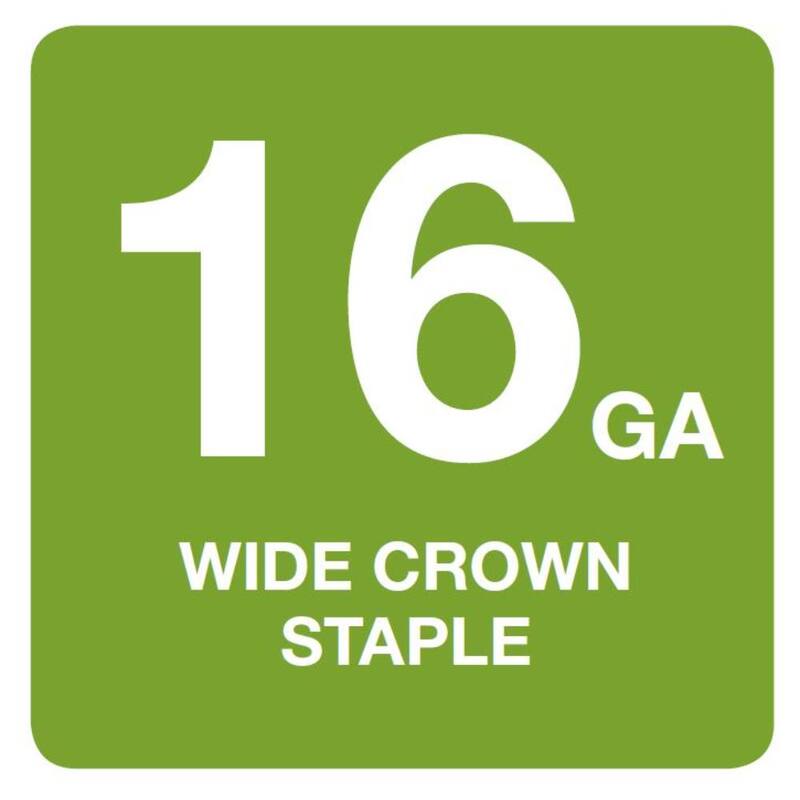 DEWALT 1-1/2 in. x 16-Gauge Glue Collated Galvanized Staple 2000 per Box - DW16S2-38GAL