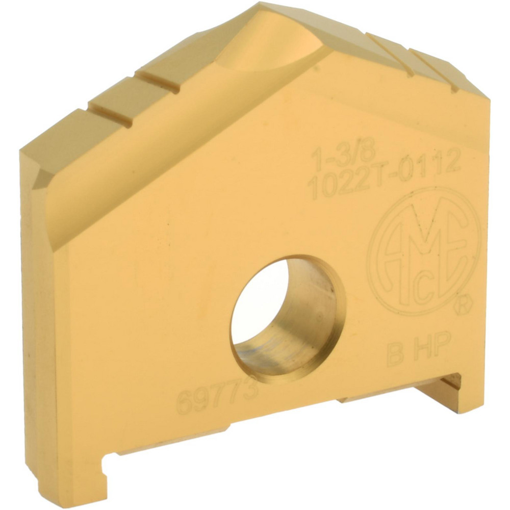 Allied Machine and Engineering Spade Drill Insert: 1-3/8" Dia, Seat Size A, High Speed Steel, 130 deg Point - 1021T-0112