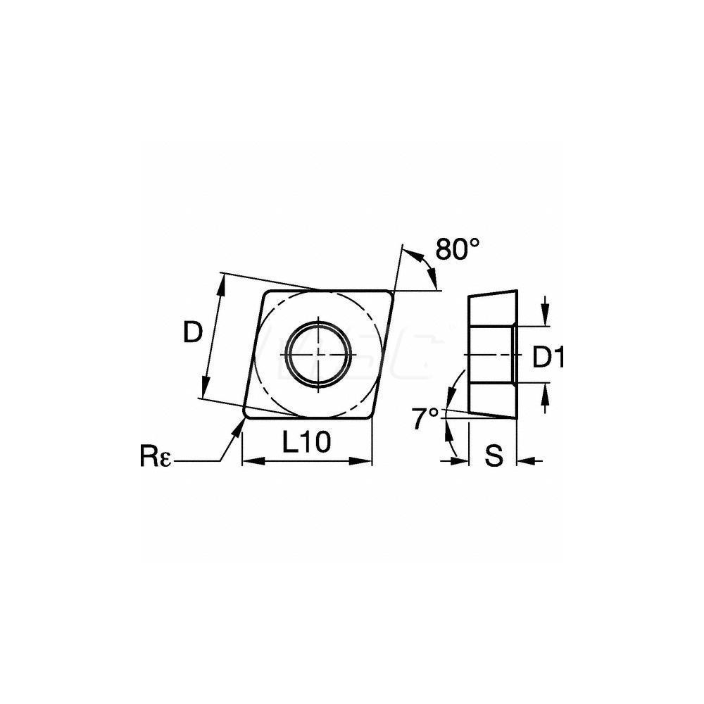 Kennametal Turning Insert: CNMG4305FN KT315, Cermet - 1926594
