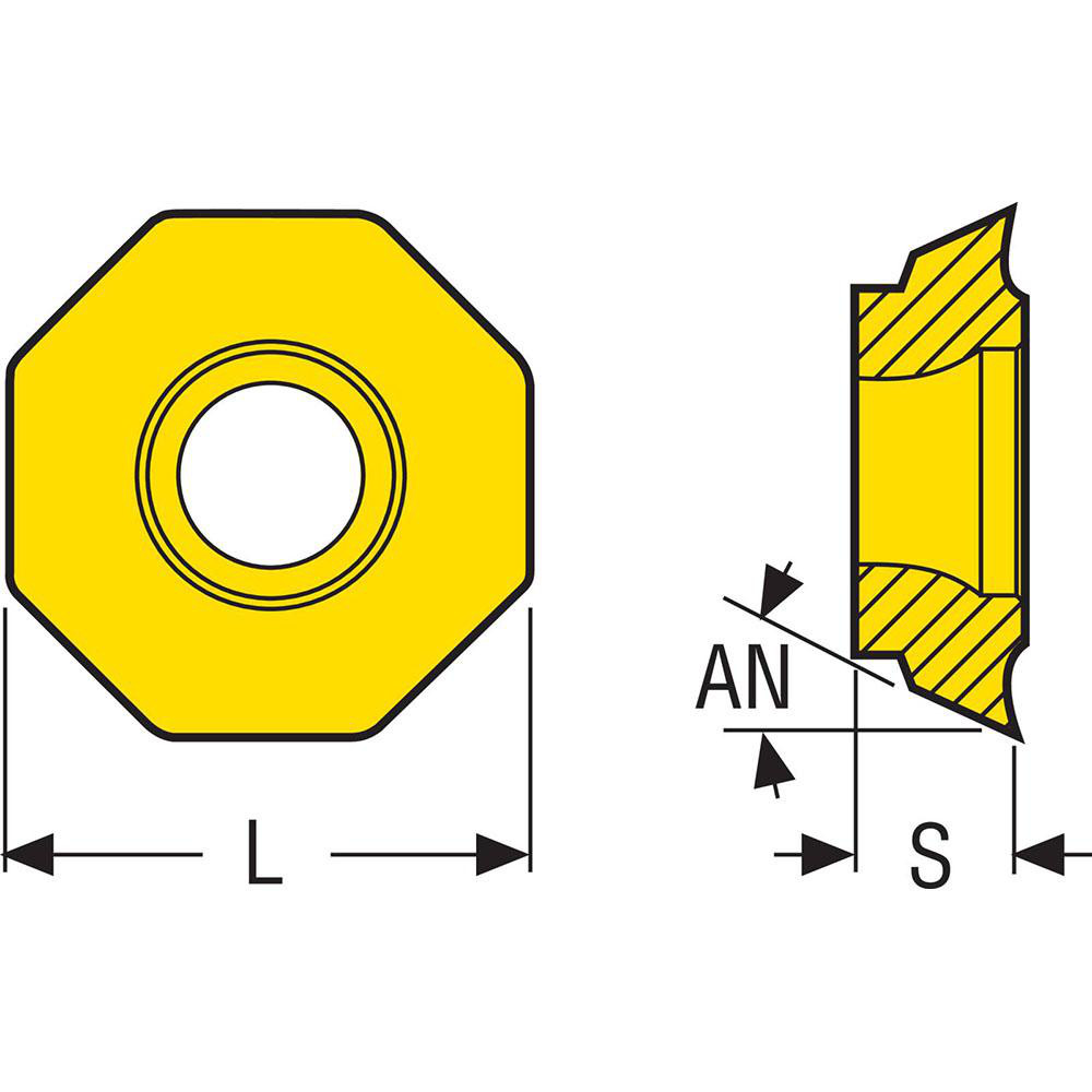 Seco Milling Insert: ANSI OFEX05T305TN-M08, ISO OFEX05T305TN-M08, MK1500, Solid Carbide - 02566037