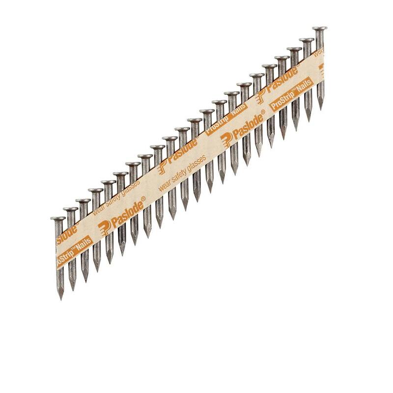 Paslode 1-1/2 in. x 0.148-Gauge HT Brite Positive Placement Metal Connector Nails (3,000-Pack) - 650026