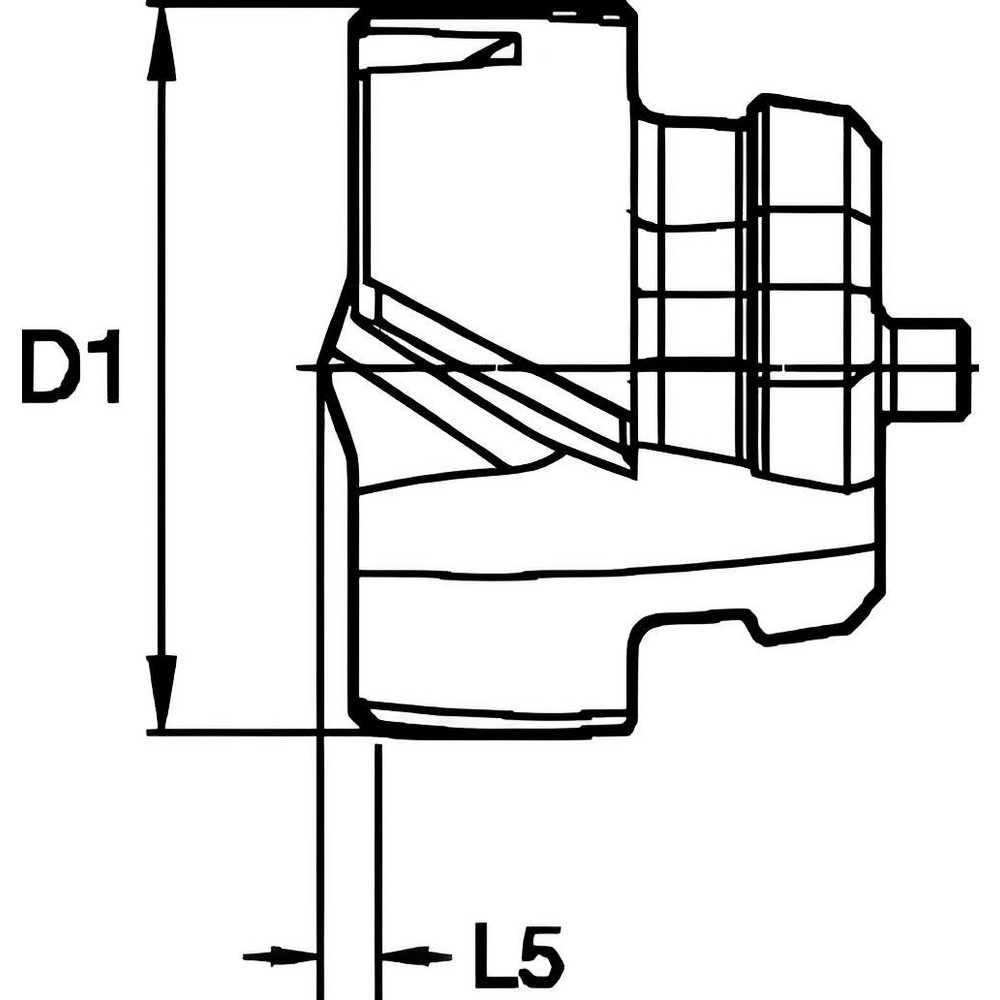 Kennametal Replaceable Drill Tips: KTFSS13500FEGM, 0.5315" Dia, 13.50 mm Dia, 180 deg Point,  KCP15A - 6771130