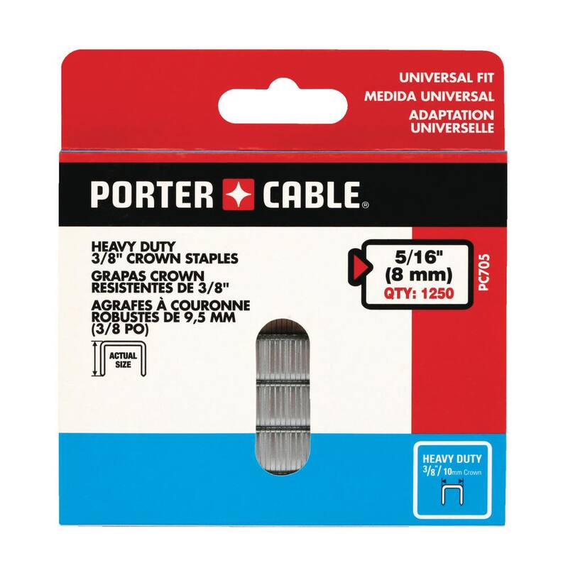 Porter-Cable 3/8 in. x 5/16 in. Glue Collated Crown Staple - PC705