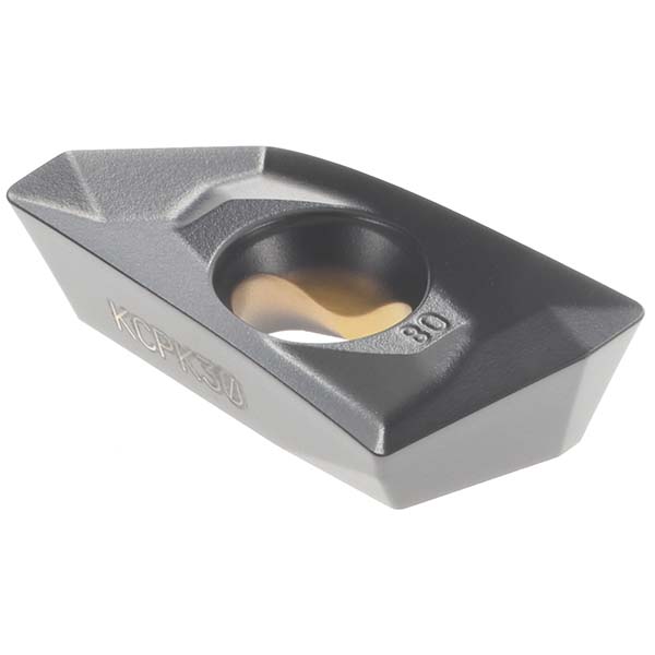 Kennametal Milling Insert: ANSI EP1416EHD, ISO EDPT140416PDERHD, KCPK30, Solid Carbide - 3033954