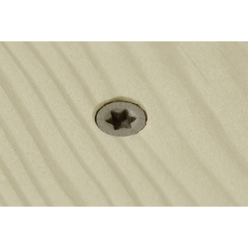 Simpson Strong-Tie #10 x 3 in. T25 6-Lobe, Flat Head, Deck-Drive DSV Collated Wood Screw, Tan (500-Pack) - HCKDSVT3S