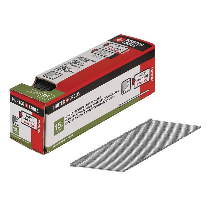 Porter-Cable 2 in. x 15-Gauge Finish Nail Glue Collated (1000 per Box) - PDA15200-1