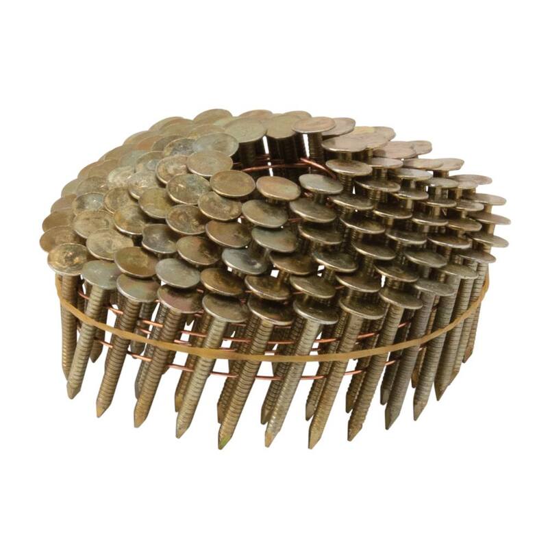 Stinger 1-1/4 in. x 0.120 in. 11-Gauge Electrogalvanized Ring Shank Wire Coil Roofing Nails (7200 per Box) - 0611072
