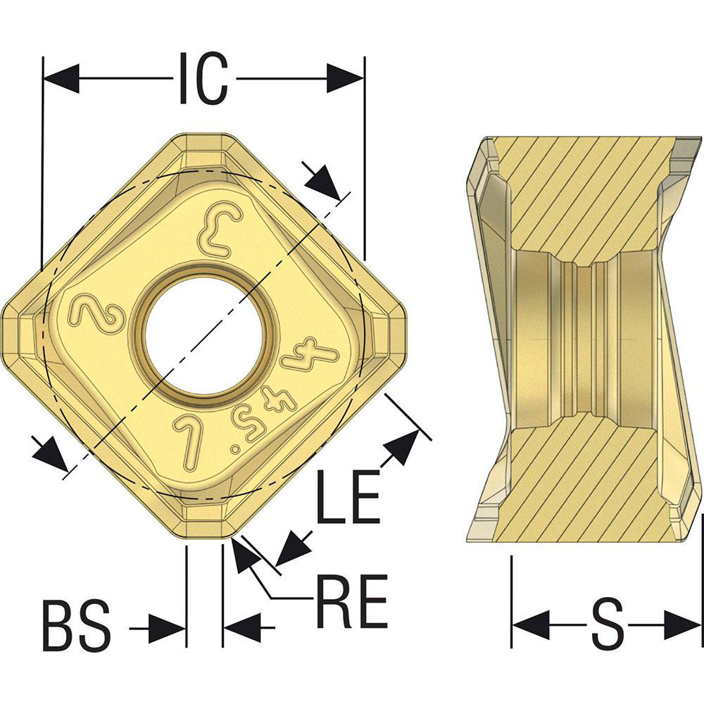 Seco Milling Insert: ANSI SNMX1407ANTR-M16, ISO SNMX1407ANTR-M16, MK2050, Solid Carbide - 03213564