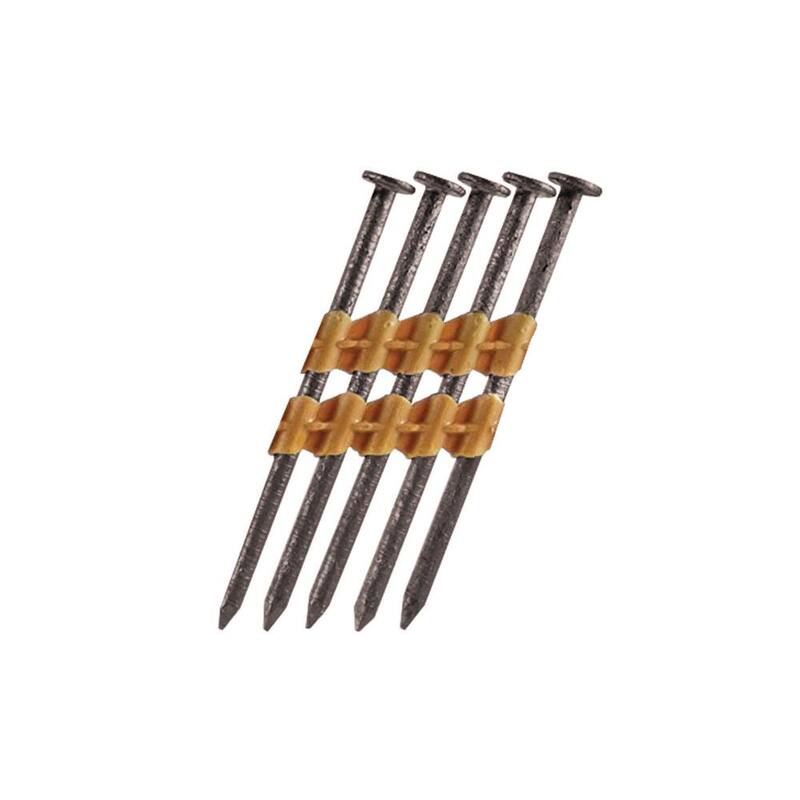 HUTTIG-GRIP 3 in. x 0.131-Gauge 21-Degree Plastic Strip Hot Galvanized Smooth Shank (4000 Per Box) - HGCDMXTXB4M