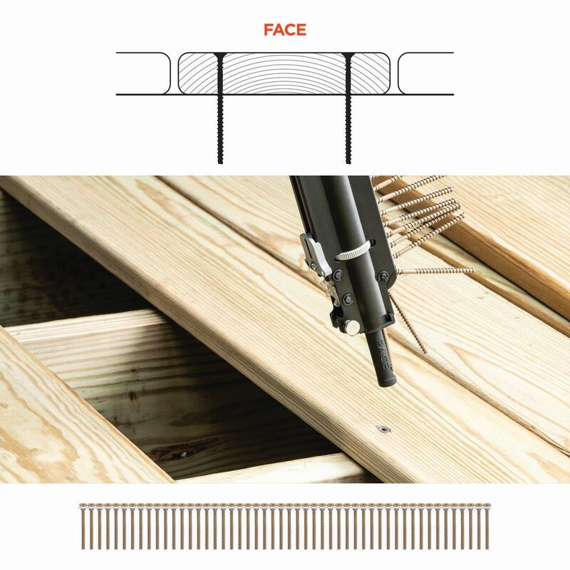 CAMO #10 x 3 in. Tan Star Bugle-Head Drive Collated Deck Screw (1000-Count) - 0395042