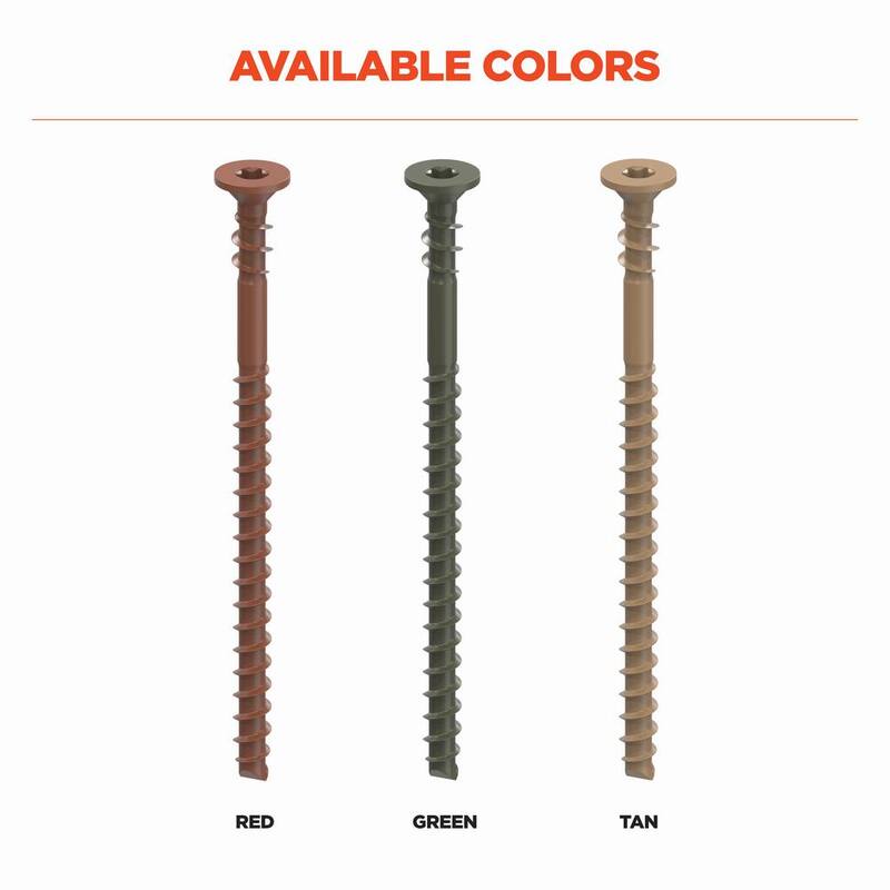 CAMO #10 x 3 in. Tan Star Bugle-Head Drive Collated Deck Screw (1000-Count) - 0395042