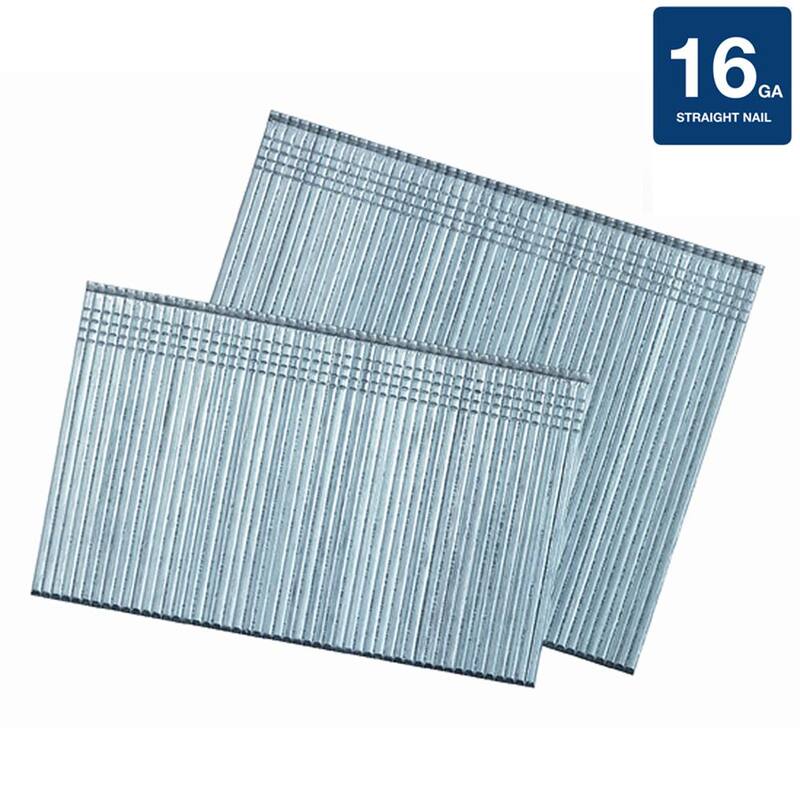 Paslode 1-1/4 in. 16-Gauge Galvanized Straight Finish Nails (2000 Pack) - 650282