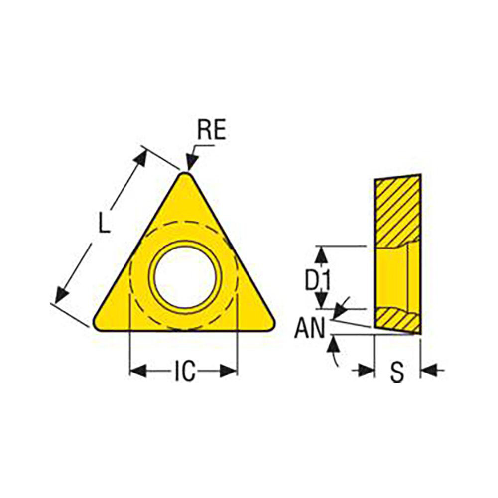Seco Turning Insert: TCMT110204-F1 TP3501, Carbide - 03096635