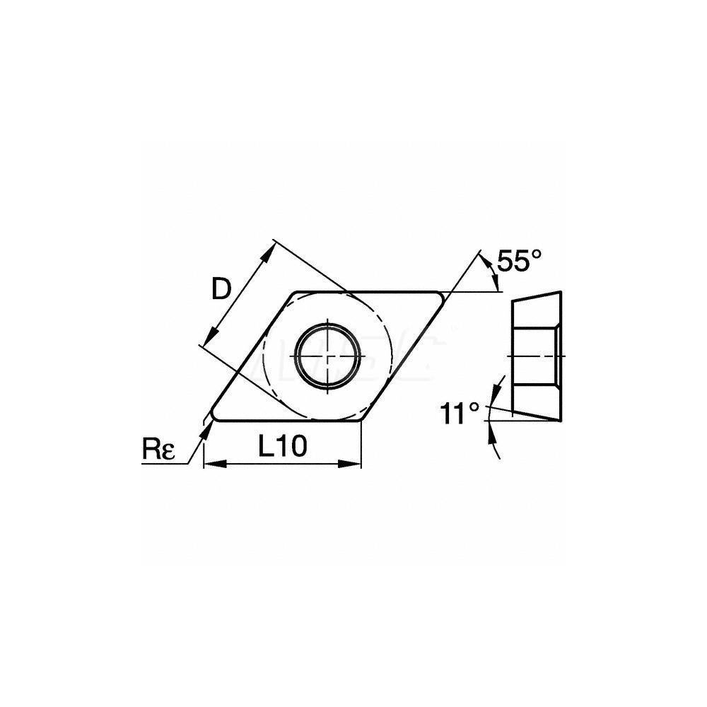 Kennametal Turning Insert: DPMT3251LF KC5010, Carbide - 1870999