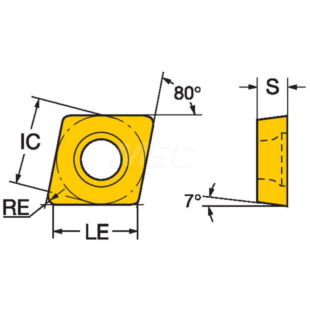 Sandvik Coromant Turning Insert: CCGT32.503-UM 1115, Carbide - 5724077