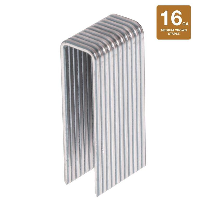 Grip-Rite 7/16 x 1-1/2 in. 16-Gauge 316 Stainless Steel N-Style Medium Crown Staples 500 per Box - MAXB64914