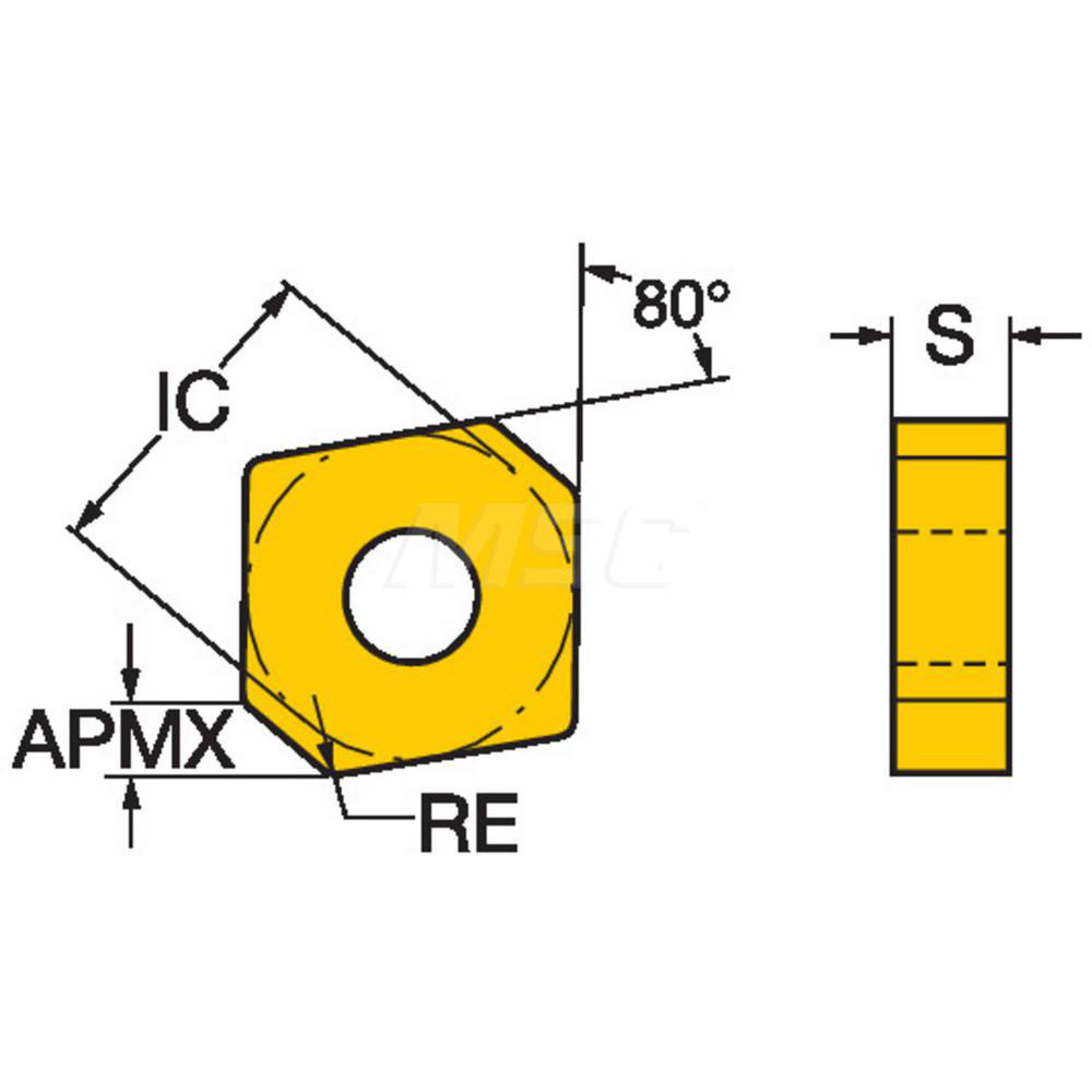 Sandvik Coromant Turning Insert: CNMX43A2-SM S05F, Carbide - 5726057