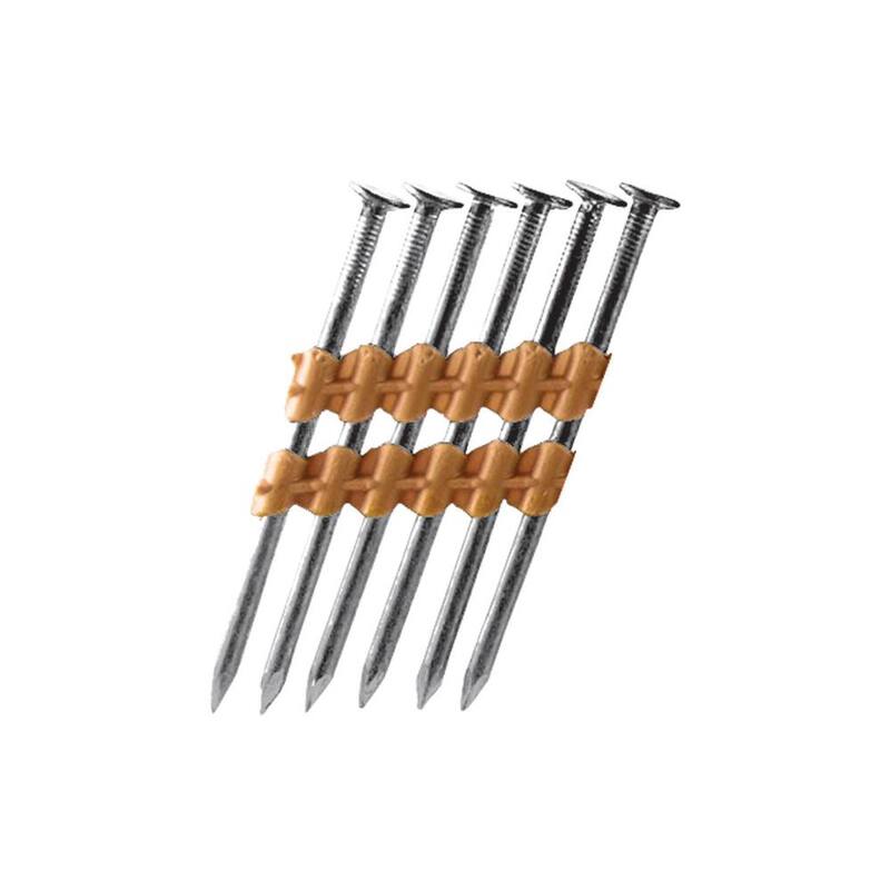 HUTTIG-GRIP 2-1/2 in. x 0.131-Gauge 21-Degree Plastic Strip Bright Smooth Shank (4000 Per Box) - HGCDKXRXB4M