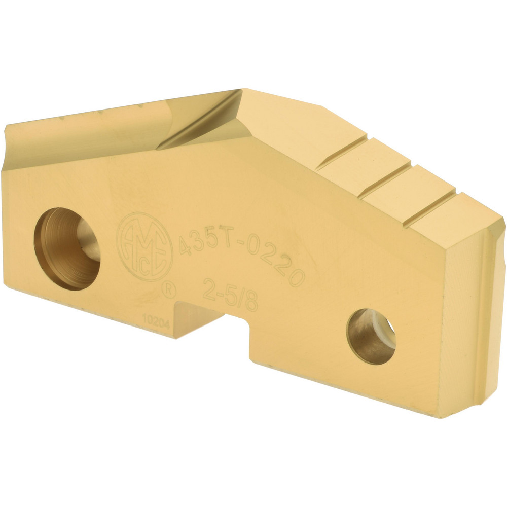 Allied Machine and Engineering Spade Drill Insert: 2-5/8" Dia, Seat Size 5, High Speed Steel, 144 deg Point - 435T-0220