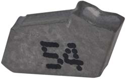 Iscar Cutoff Insert: GFN 1.6J IC-354, Carbide, 1.60 mm Cutting Width, 0.0630" Cutting Width - 6002621