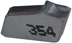 Iscar Cutoff Insert: GFN 1.6J IC-354, Carbide, 1.60 mm Cutting Width, 0.0630" Cutting Width - 6002621