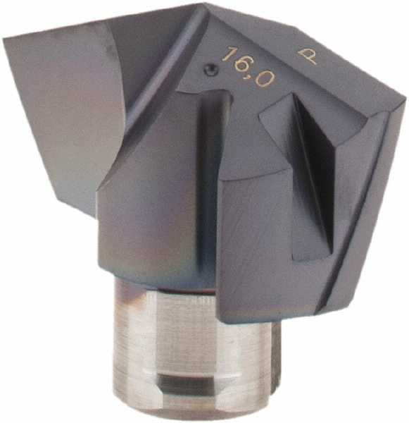 Iscar Replaceable Drill Tips: ICM 0630, 0.6300" Dia, 16.00 mm Dia, 140 deg Point,  IC908 - 5507976