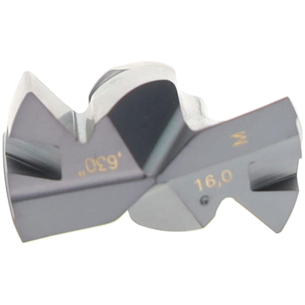 Iscar Replaceable Drill Tips: ICM 0630, 0.6300" Dia, 16.00 mm Dia, 140 deg Point,  IC908 - 5507976