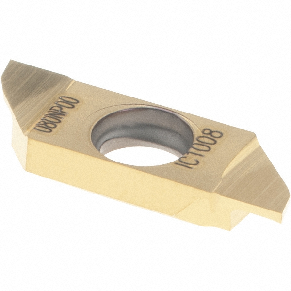 Iscar Cutoff Insert: SCIR22-100NP08 IC1008, Carbide, 1.00 mm Cutting Width, 0.0394" Cutting Width - 6410069