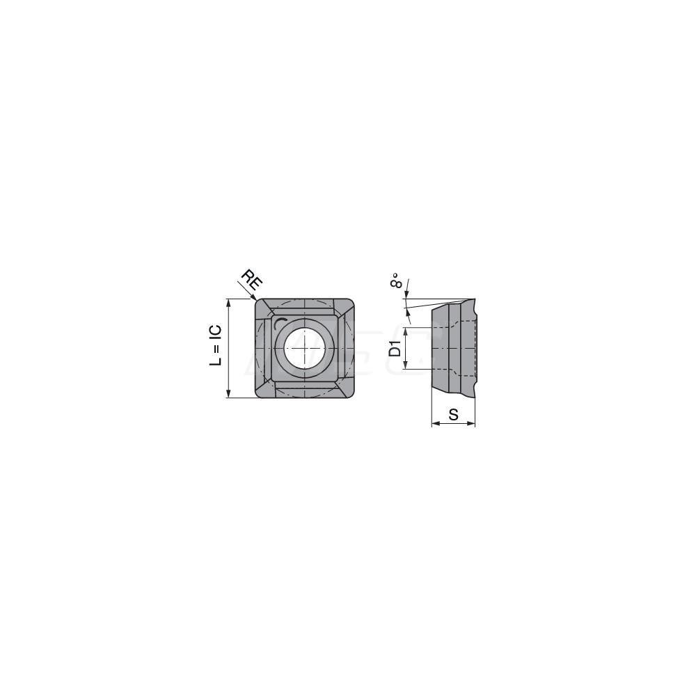 Komet Indexable Drill Insert: SOEX120508-13 BK8425, Carbide - 1082231213