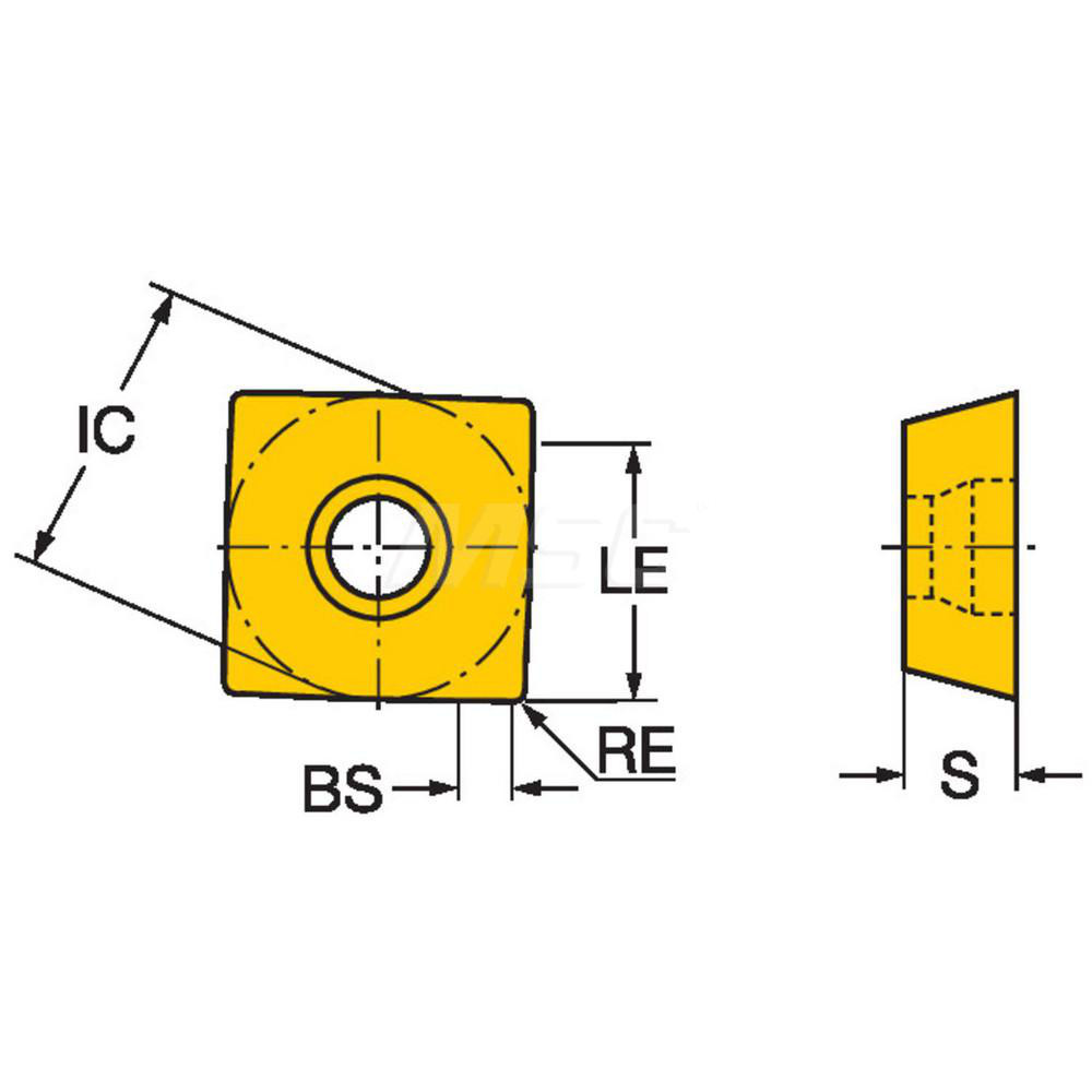 Sandvik Coromant Milling Insert: ANSI 490R-140408M-MM 1040, ISO 490R-140408M-MM 1040, 1040, Solid Carbide - 5922161