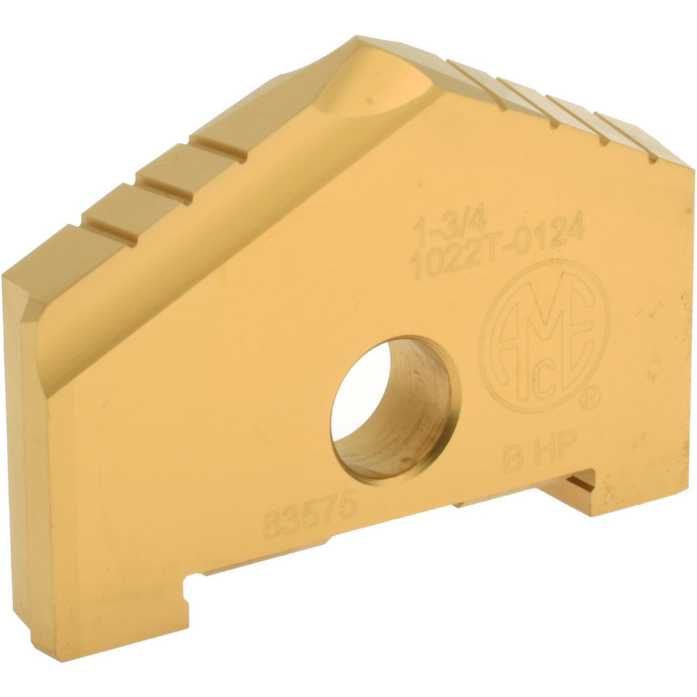 Allied Machine and Engineering Spade Drill Insert: 1-3/4" Dia, Seat Size 3, Cobalt, 180 deg Point - 153T-0124-FB